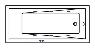 Гидромассажная ванна Whitecross Wave 0101.170070.100.SOFT.GL 170x70см Soft золото